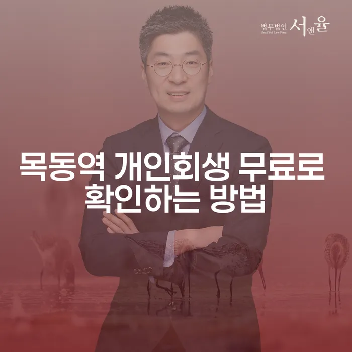 목동역 개인회생 무료로 확인하는 방법