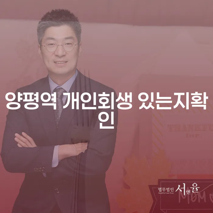 양평역 개인회생 있는지확인