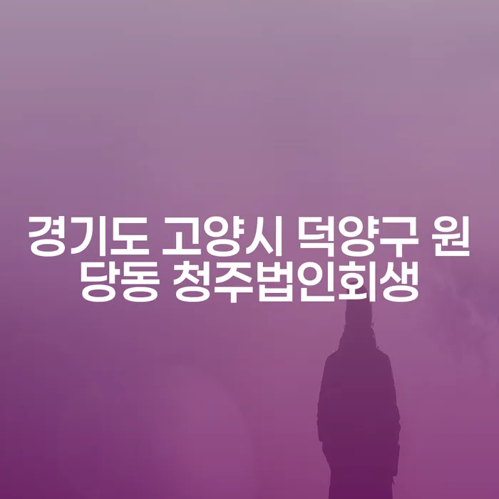 경기도 고양시 덕양구 원당동 청주법인회생, 법정관리절차는 어떻게 진행될까요?