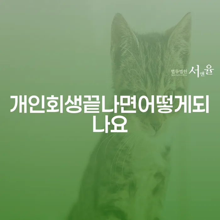 개인회생이 끝나면 어떤 변화가 있을까요?